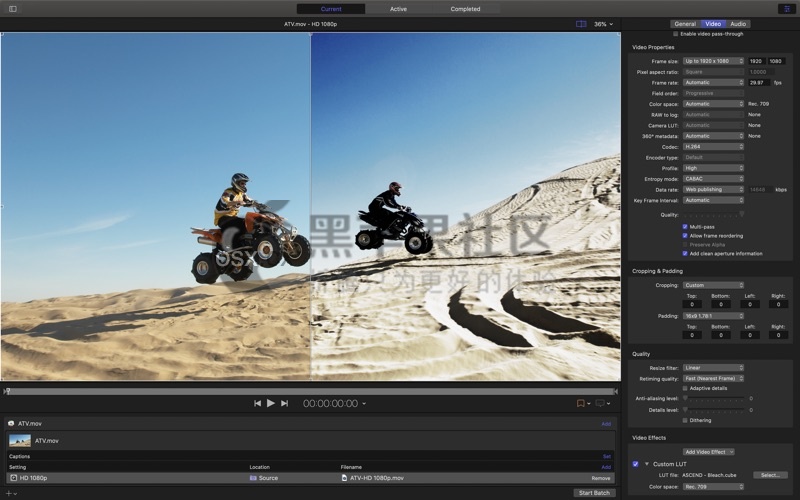 Compressor For Mac v4.6.5 强大的视频压缩和转码工具