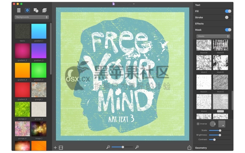 BeLight Art Text For Mac v4.1.0 字体设计软件-图片1