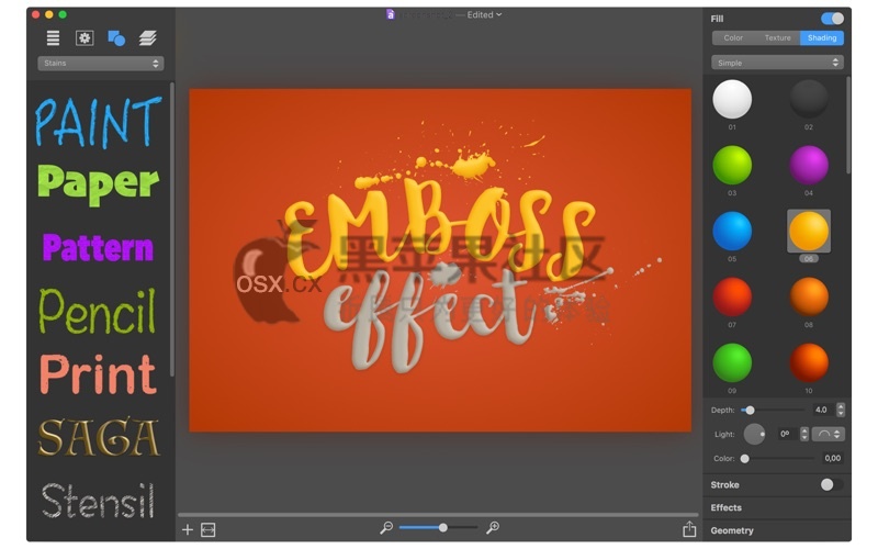 BeLight Art Text For Mac v4.1.0 字体设计软件-图片1