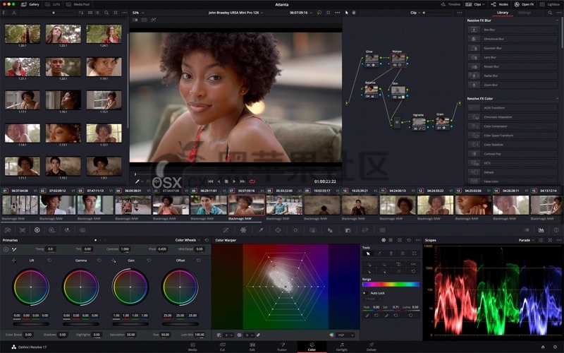 DaVinci Resolve Studio For Mac v17.4.6 达芬奇世界顶级调色软件-图片1