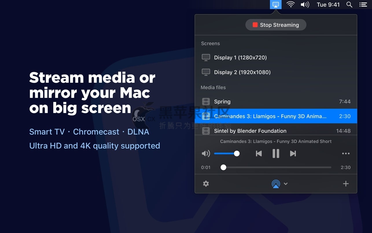 JustStream PRO For Mac v2.14 专业的屏幕镜像和流媒体应用软件-图片1