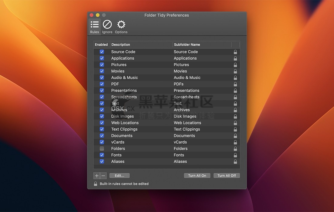 Folder Tidy For Mac v2.8.7 实用的文件夹整理工具-图片1