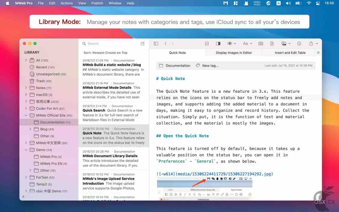 MWeb Pro For Mac v4.5.4 专业级Markdown写作工具