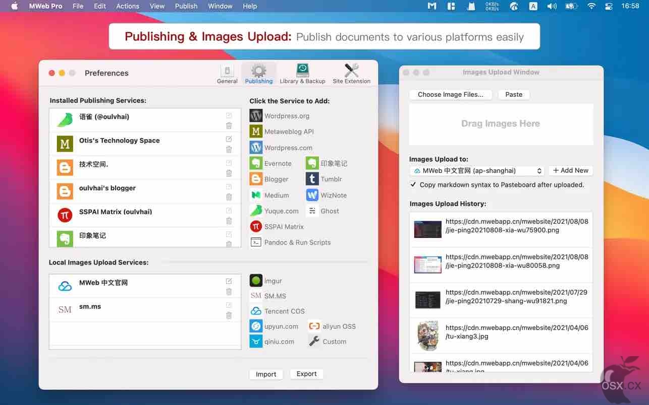 MWeb Pro For Mac v4.5.4 专业级Markdown写作工具