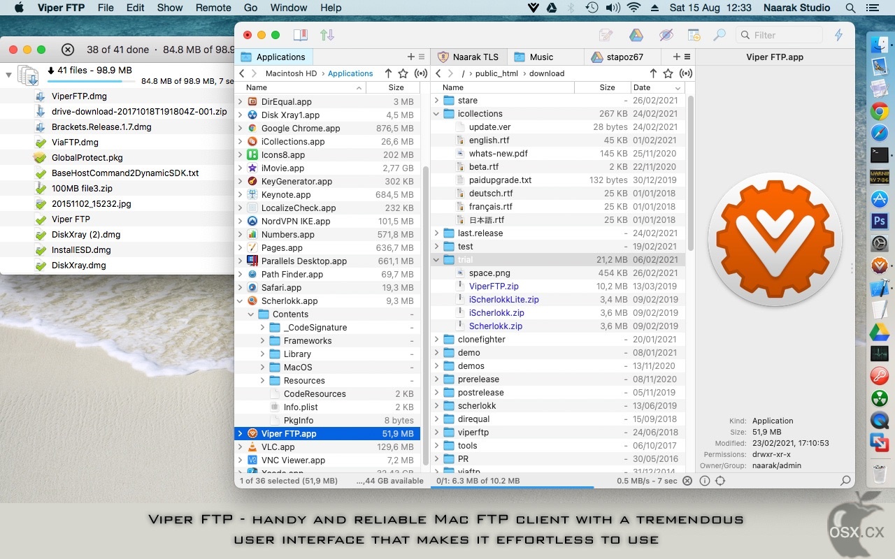 Viper FTP For Mac v7.2.1 专业的FTP文件传输工具-图片1