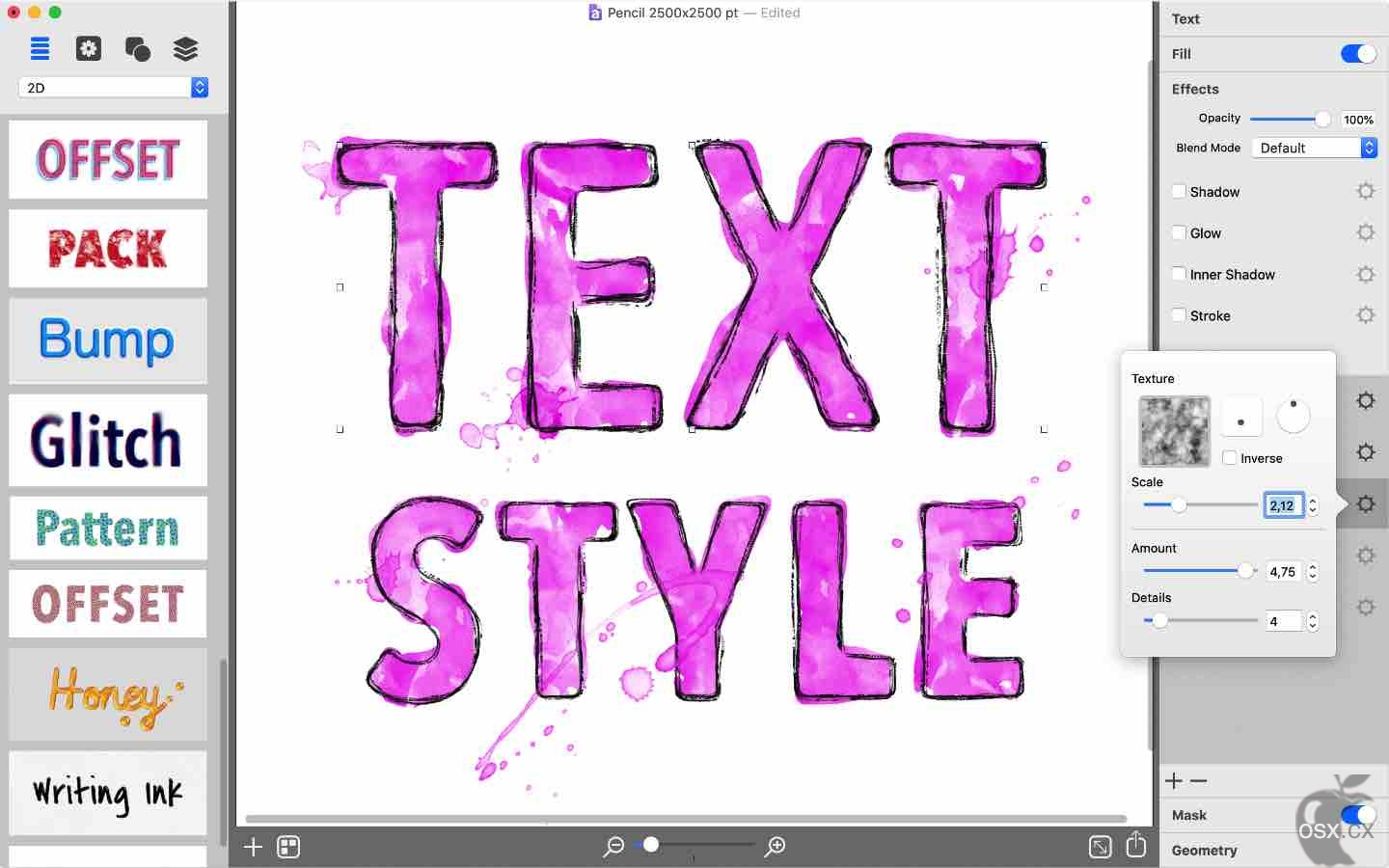 Art Text 4 For Mac v4.5.4 艺术字和图标设计软件-图片1