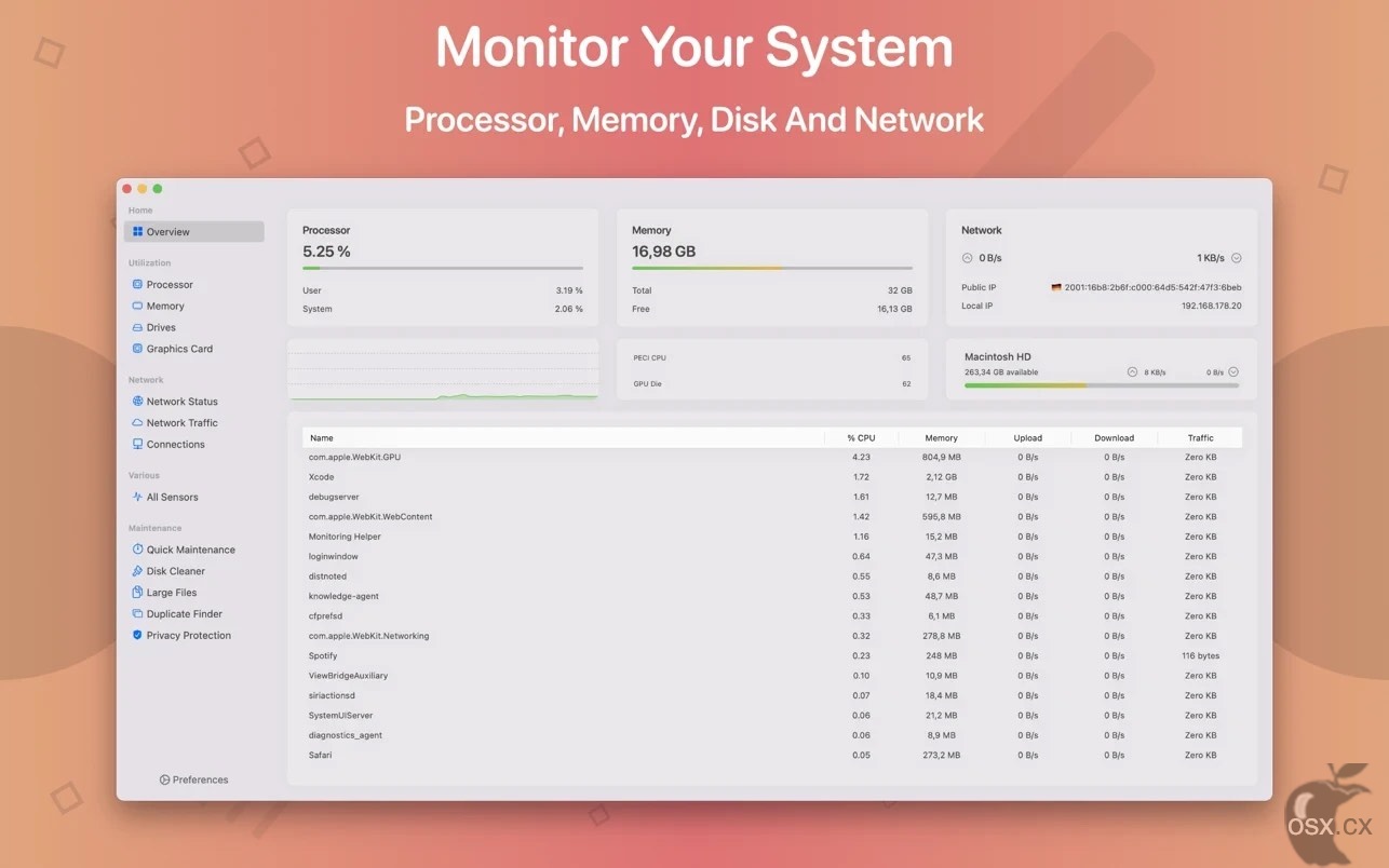 System Toolkit For Mac v5.12.1 强大的系统优化维护工具-图片1