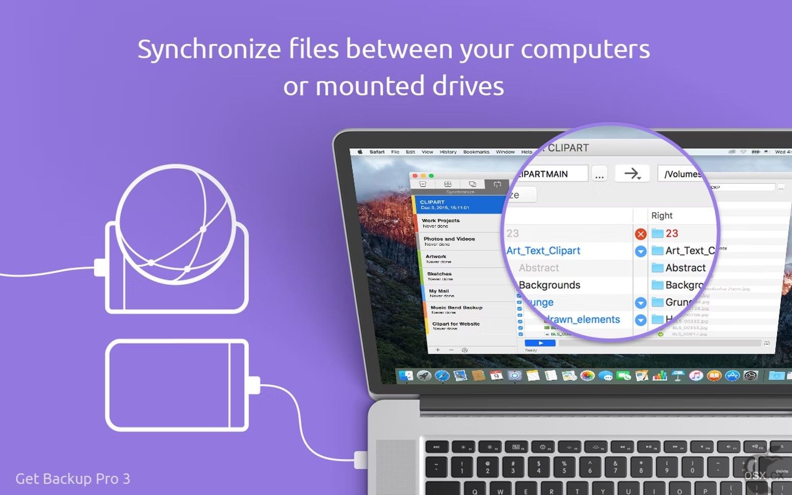 Get Backup Pro For Mac v3.7.1 高级数据备份工具-图片1
