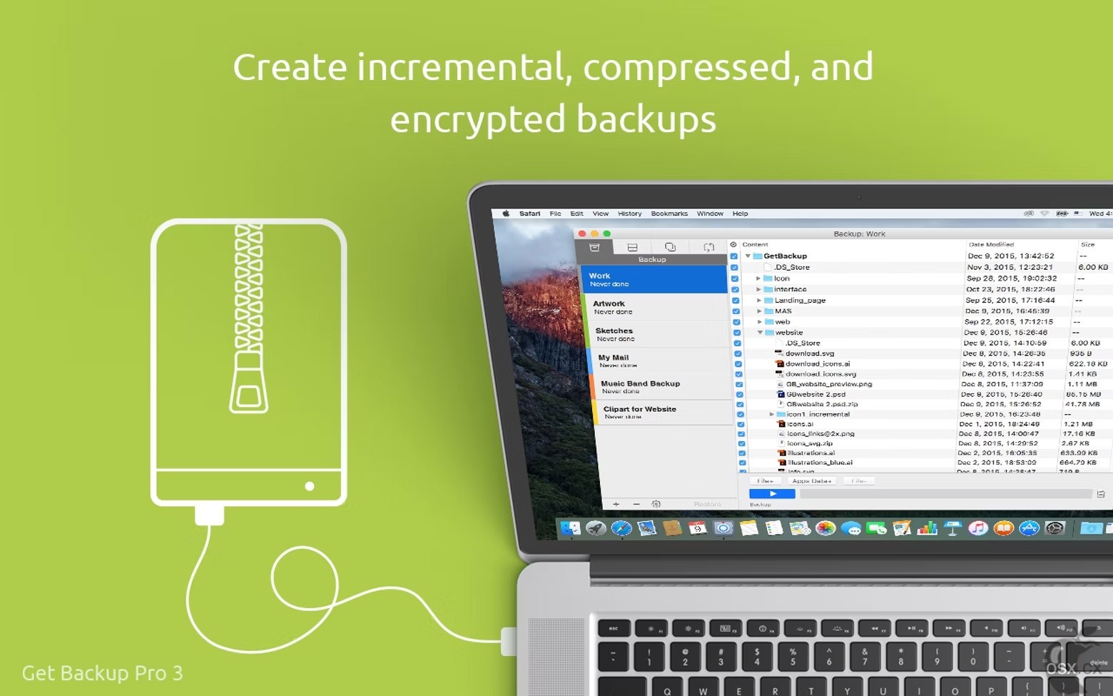 Get Backup Pro For Mac v3.7.1 高级数据备份工具-图片1
