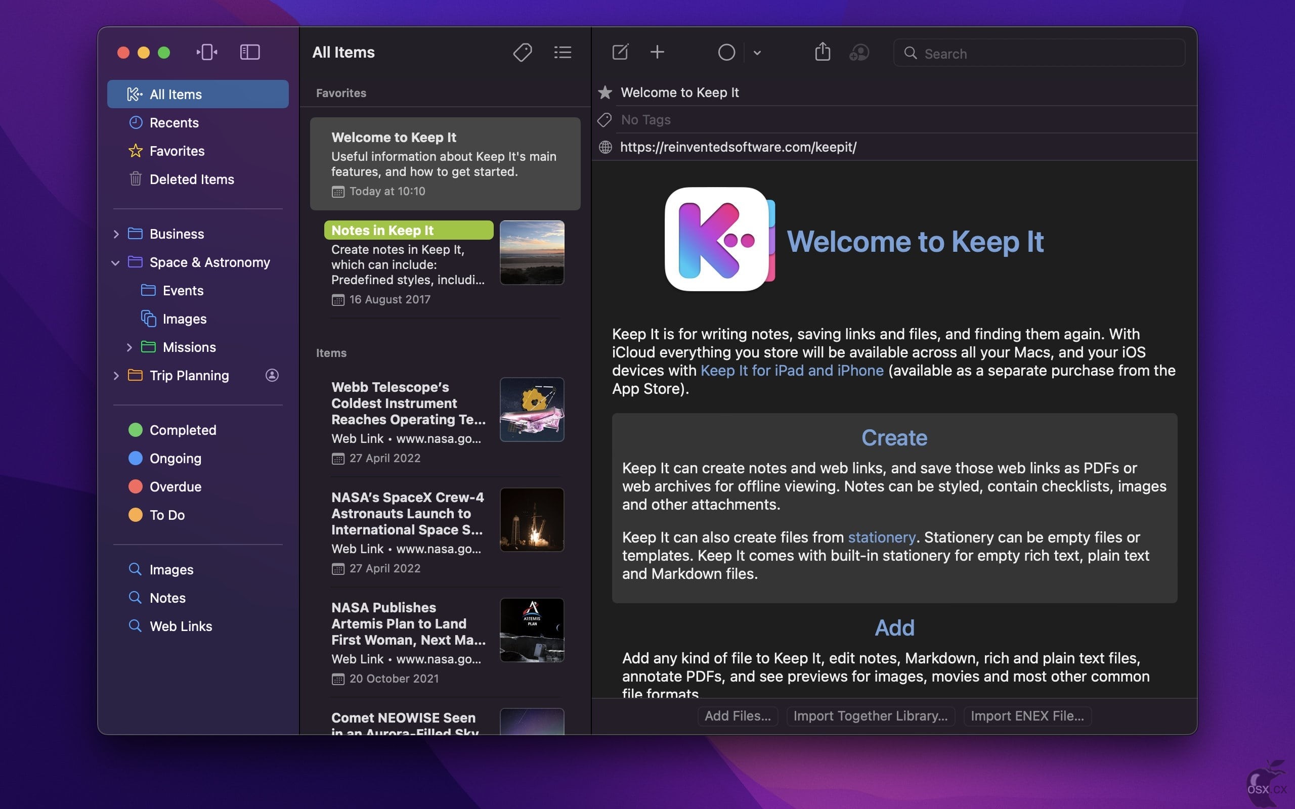 Keep It For Mac v2.1.1 优秀的写作笔记软件-图片1