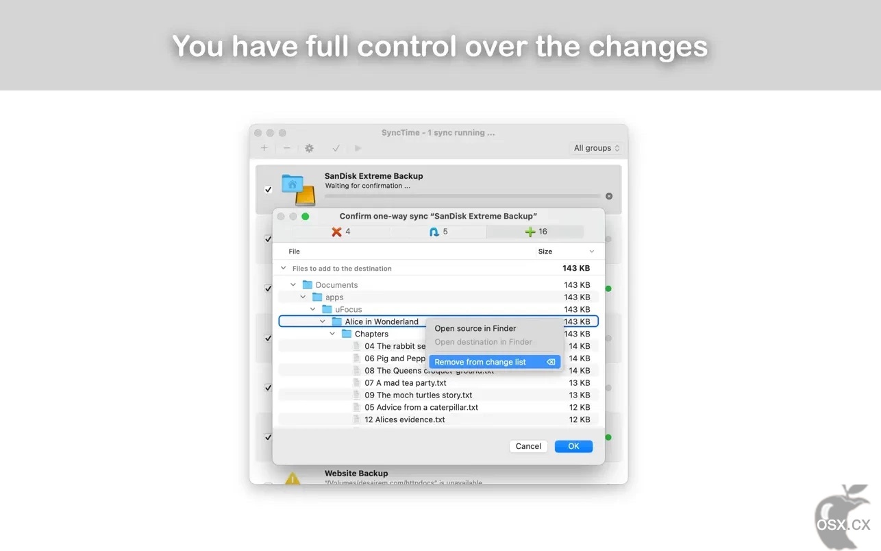 SyncTime For Mac v4.2.0 非常好用的文件同步软件-图片1