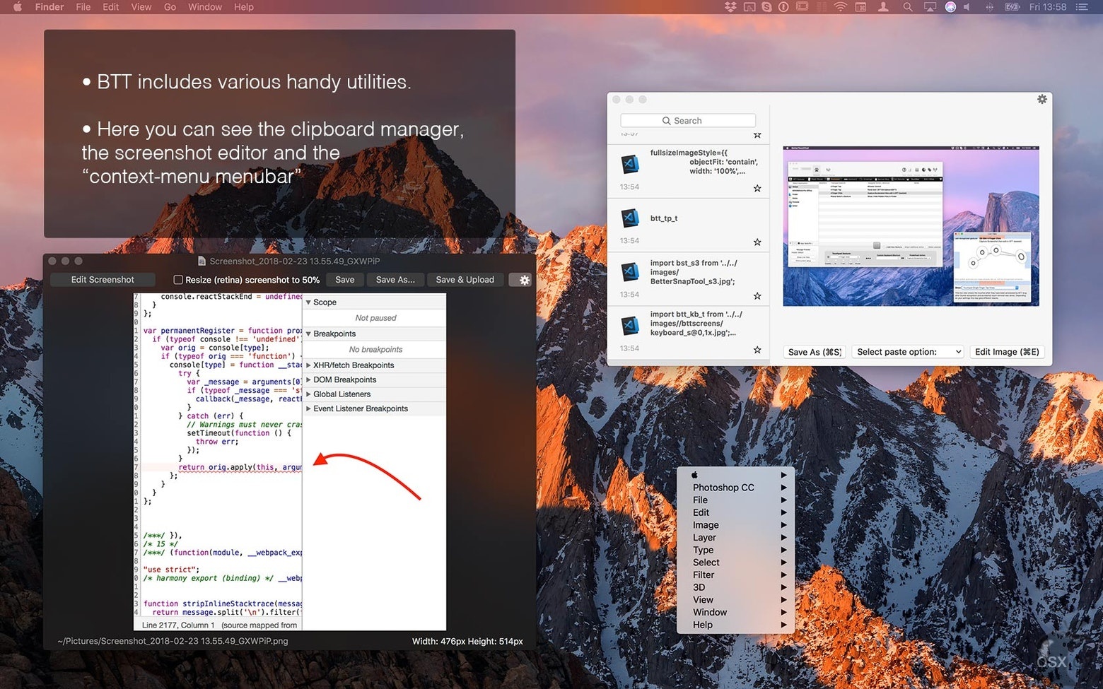 BetterTouchTool For Mac