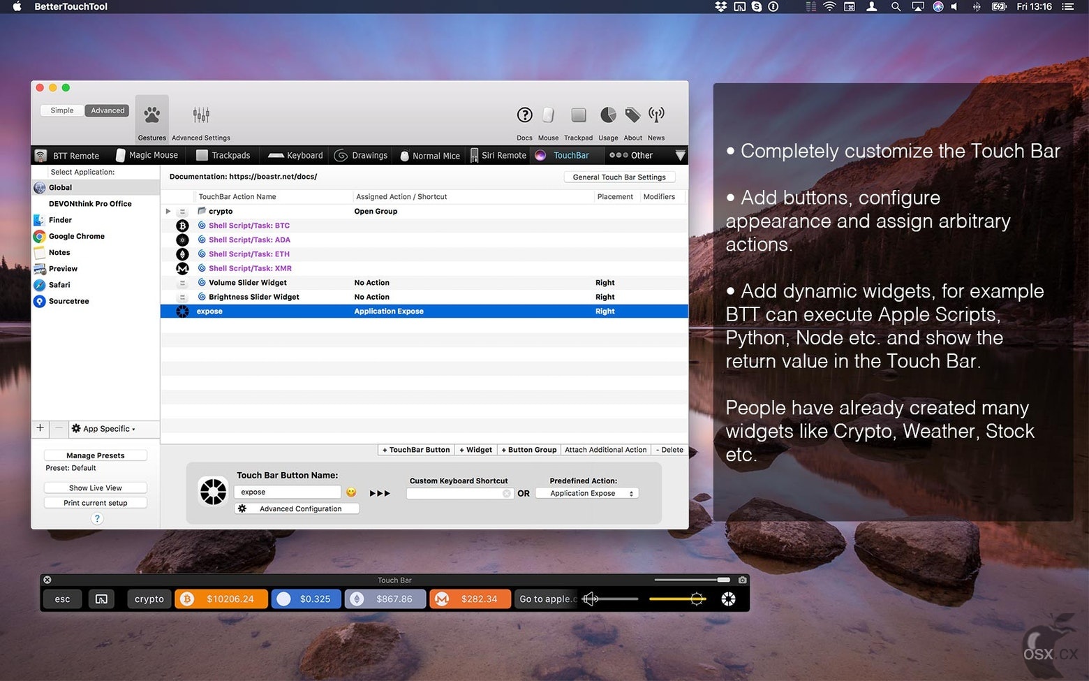 BetterTouchTool For Mac
