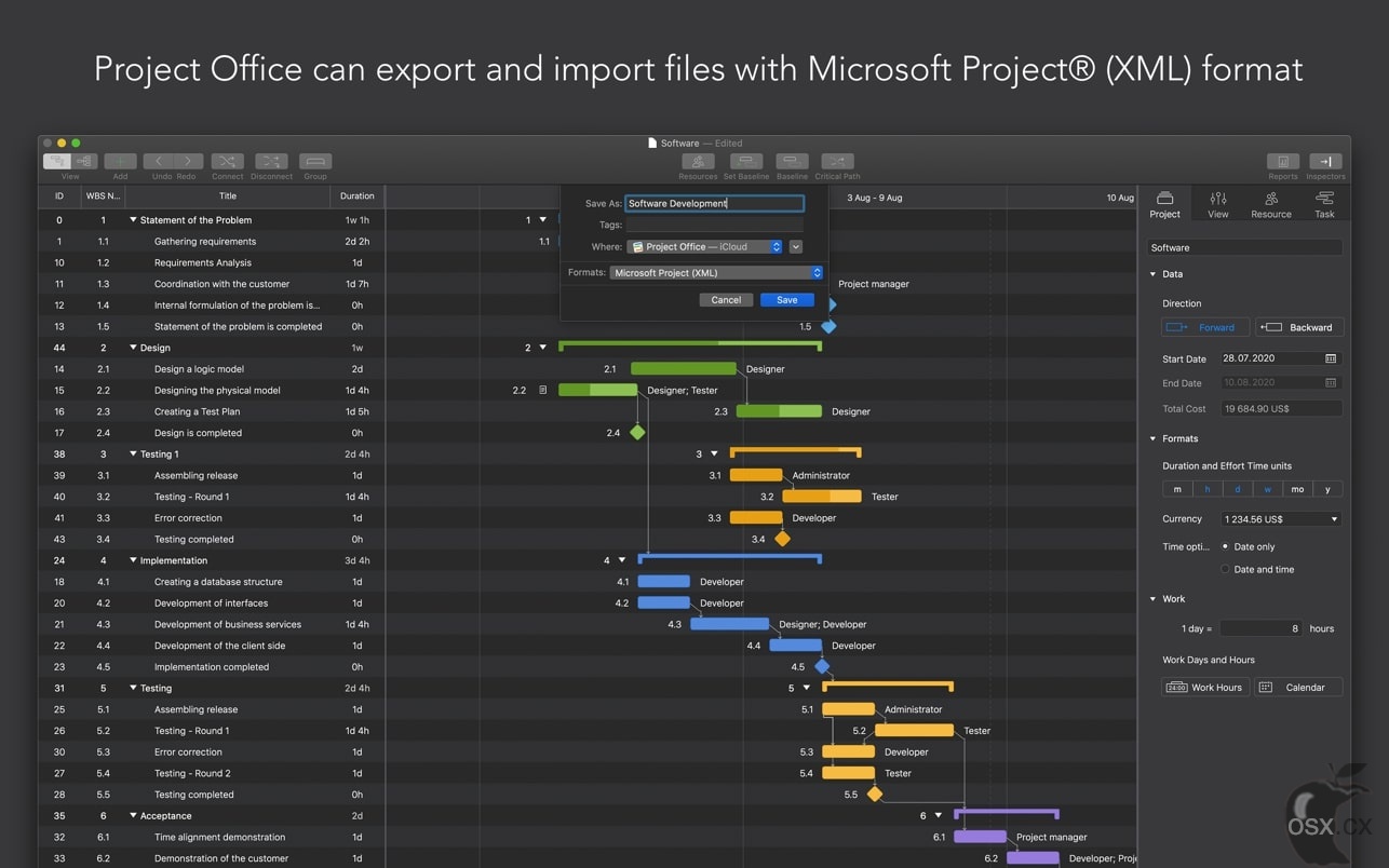 Project Office Pro For Mac v1.1.14 全功能的项目管理软件