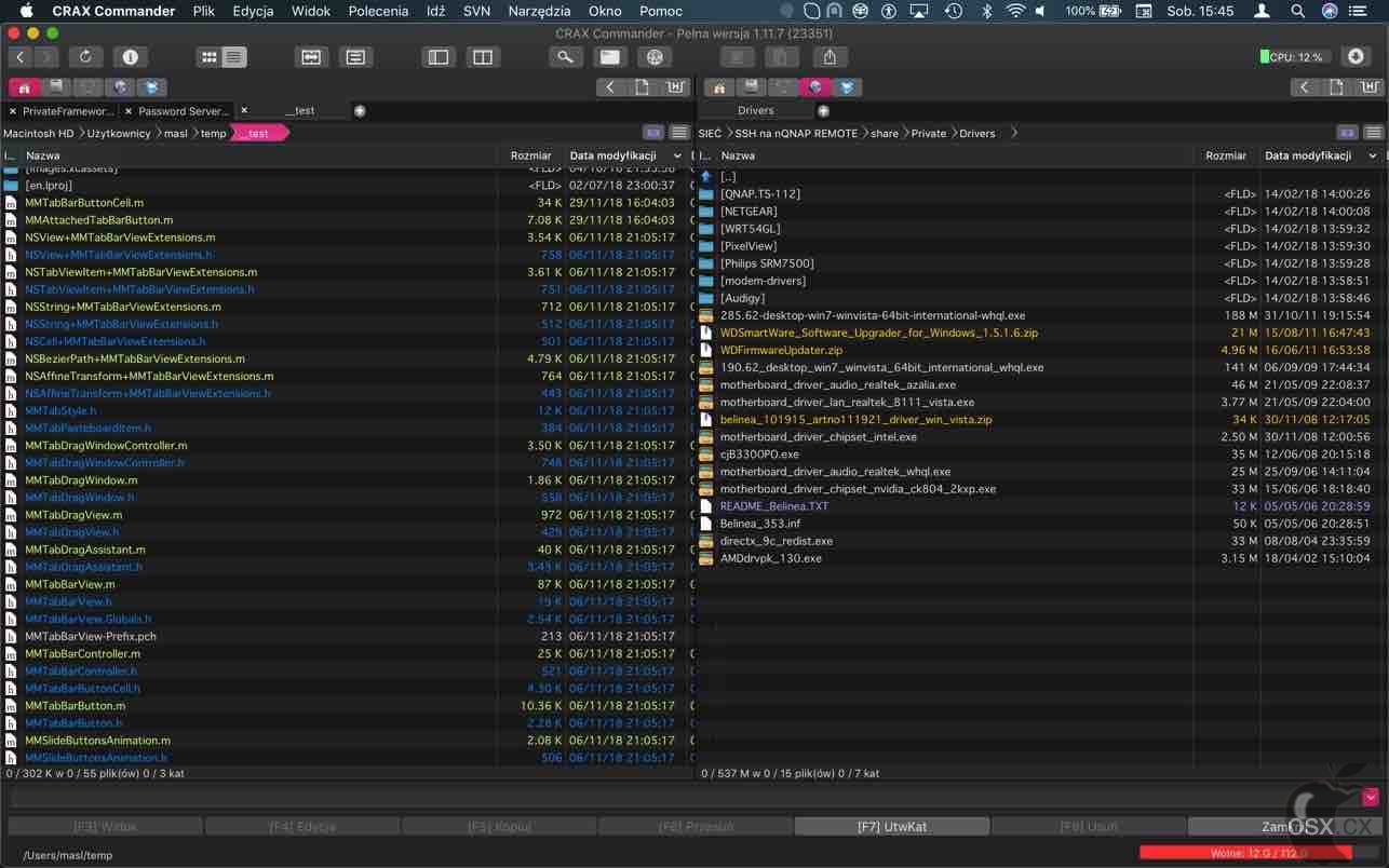 CRAX Commander For Mac v1.13.2 好用的双窗格文件管理器