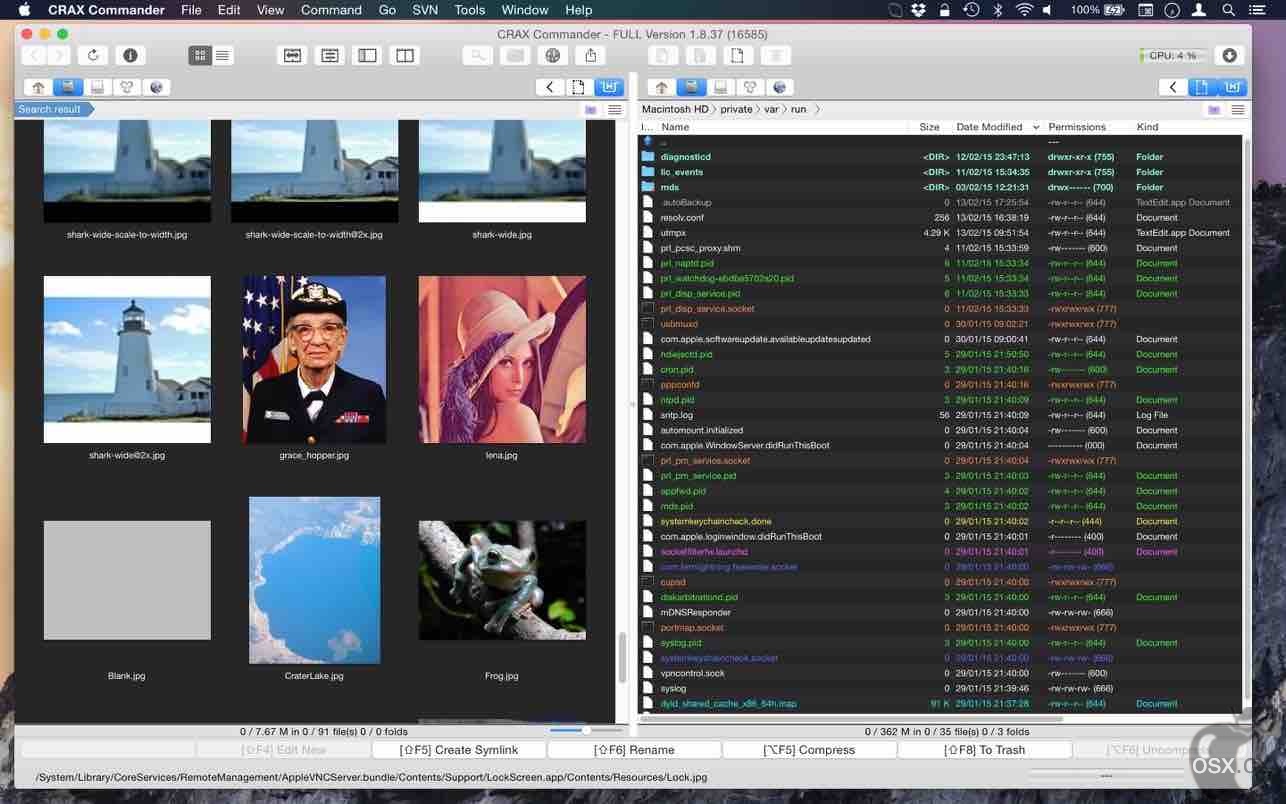 CRAX Commander For Mac v1.13.2 好用的双窗格文件管理器