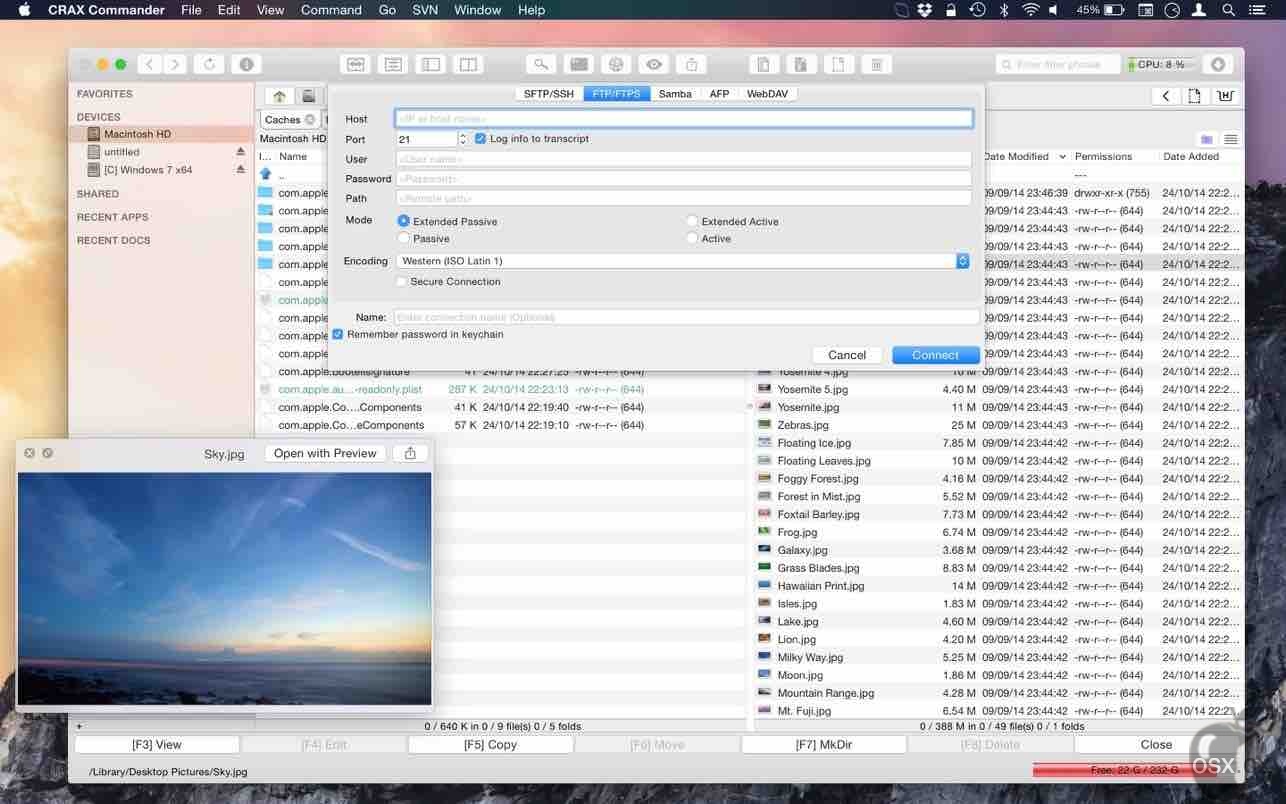 CRAX Commander For Mac v1.13.2 好用的双窗格文件管理器