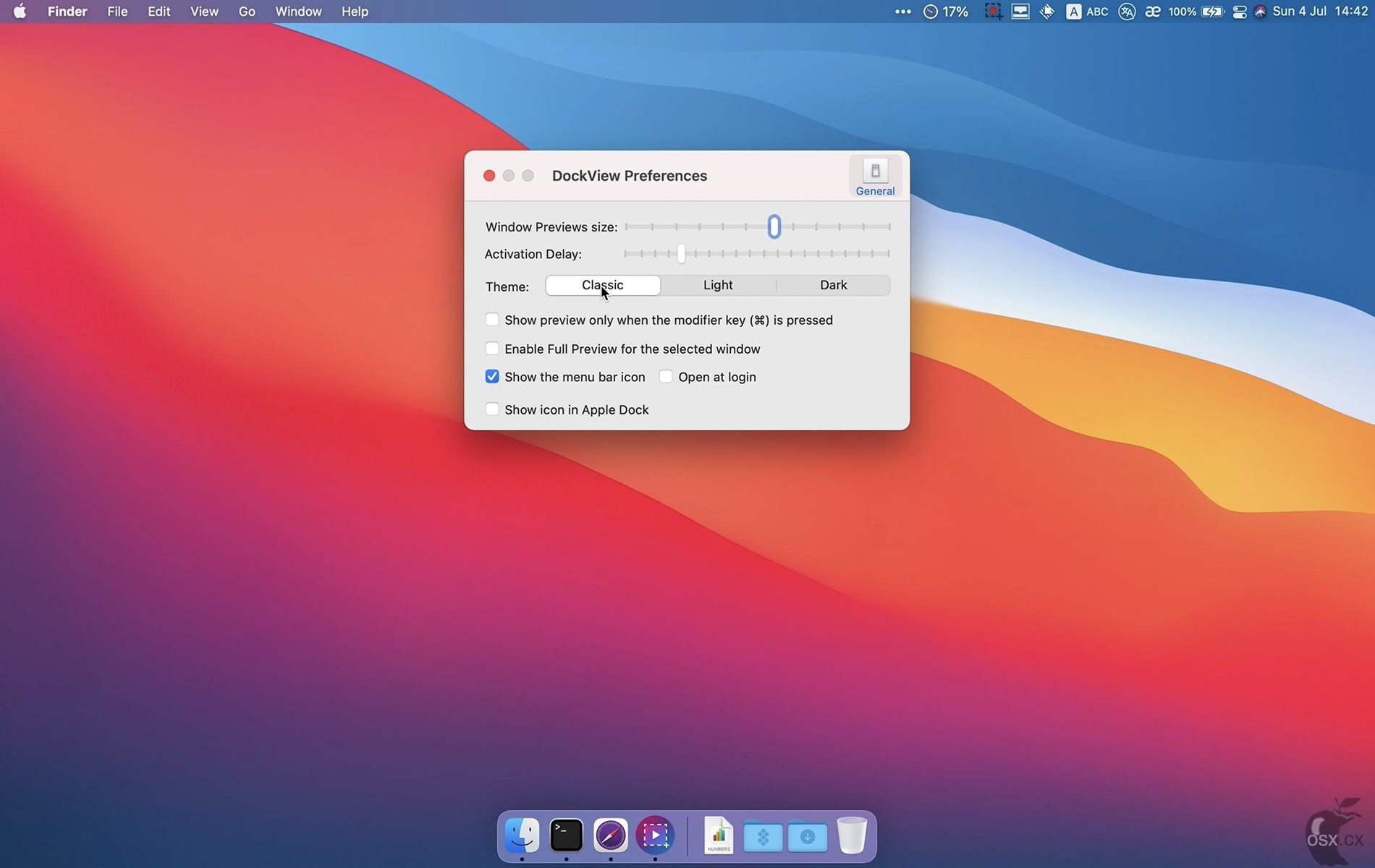 DockView For Mac v1.7.5 实用的Dock窗口预览工具-图片1