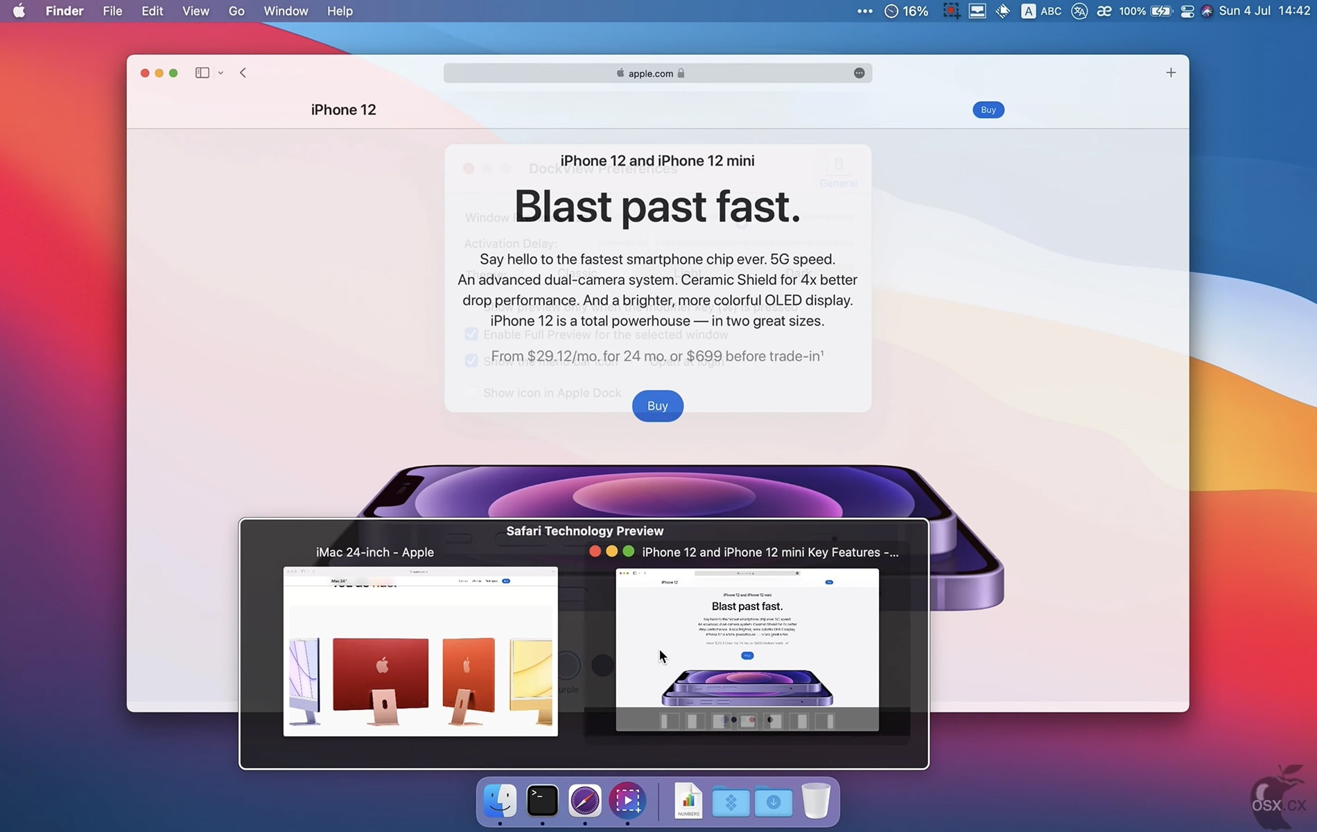 DockView For Mac v1.7.5 实用的Dock窗口预览工具-图片1