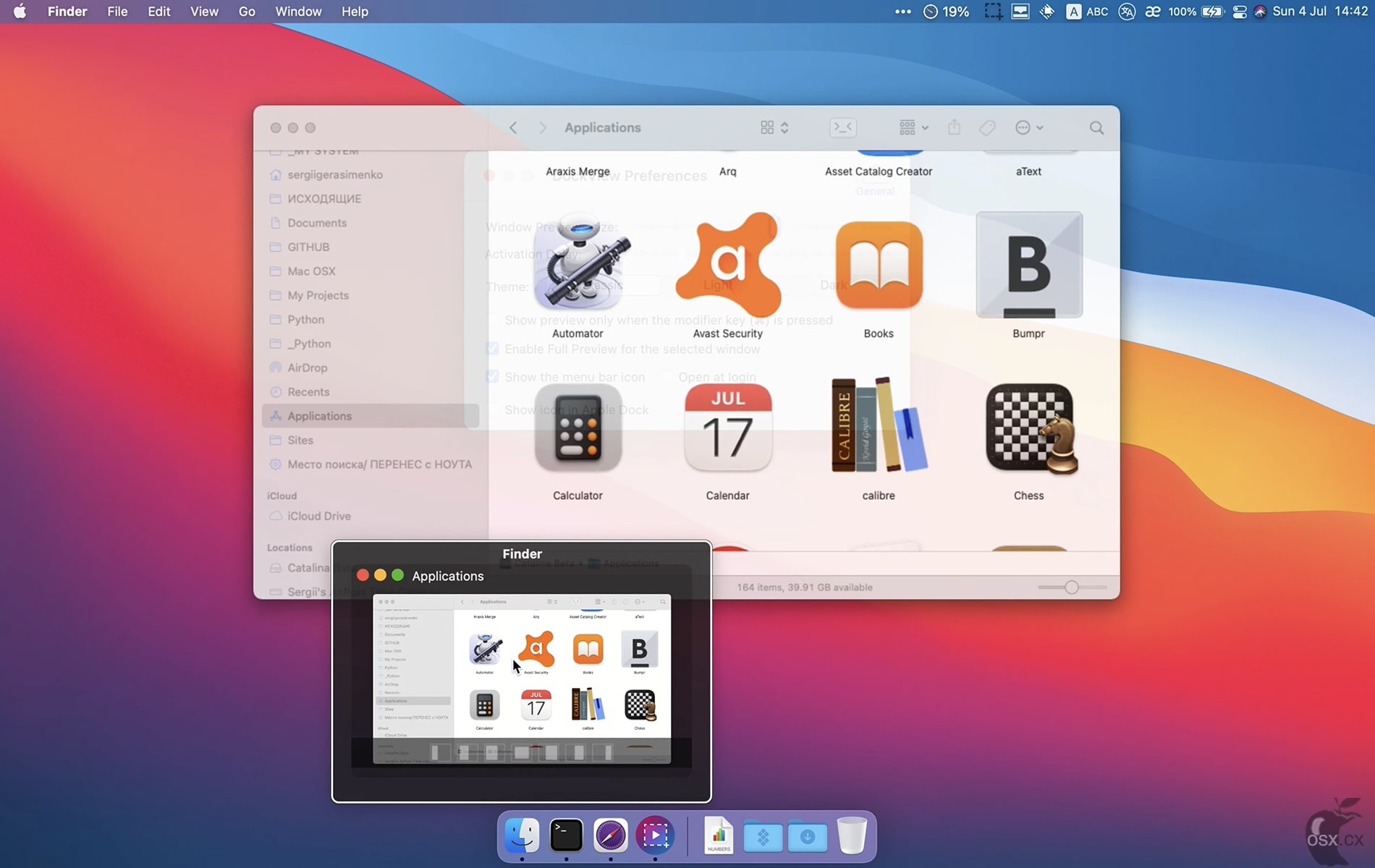 DockView For Mac v1.7.5 实用的Dock窗口预览工具-图片1