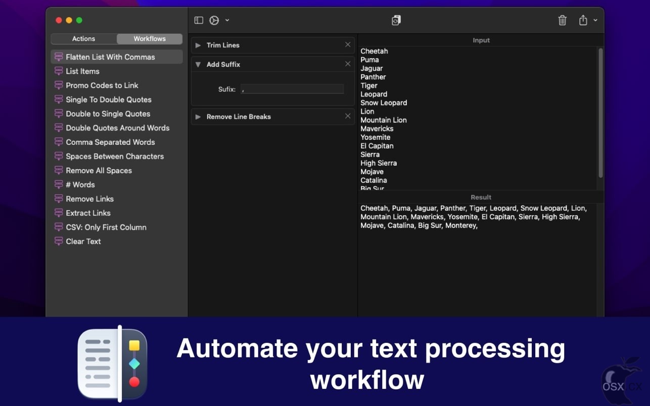 Text Workflow For Mac v2.6.0 专业的文本转换软件-图片1