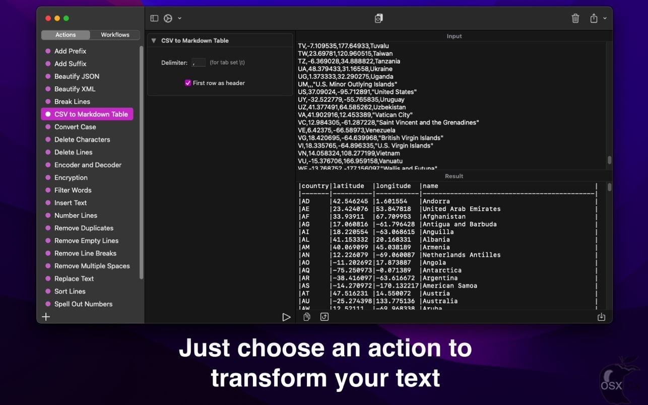 Text Workflow For Mac v2.6.0 专业的文本转换软件-图片1