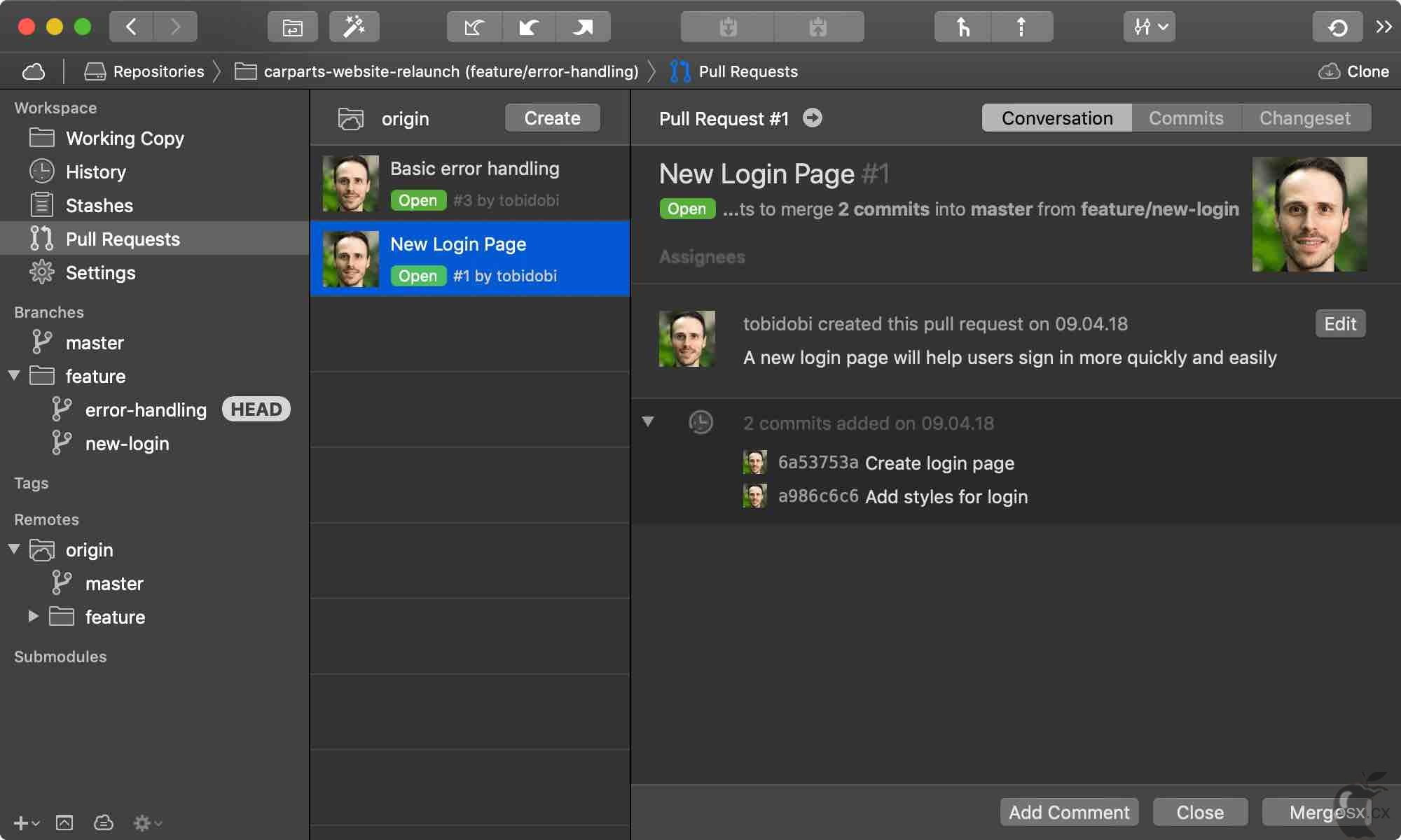 Tower PRO For Mac v9.2 强大的Git客户端-图片1
