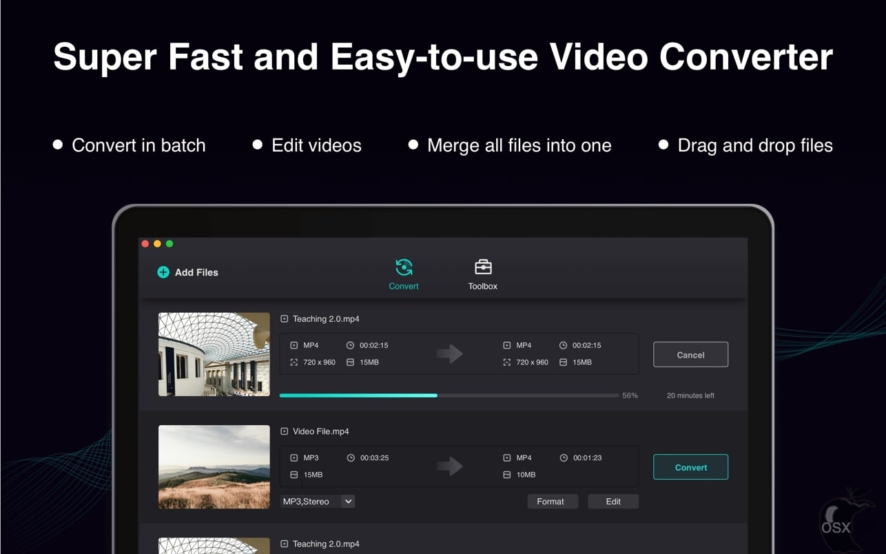Filmage Converter For Mac v1.2.2 专业的视频转换器和编辑器