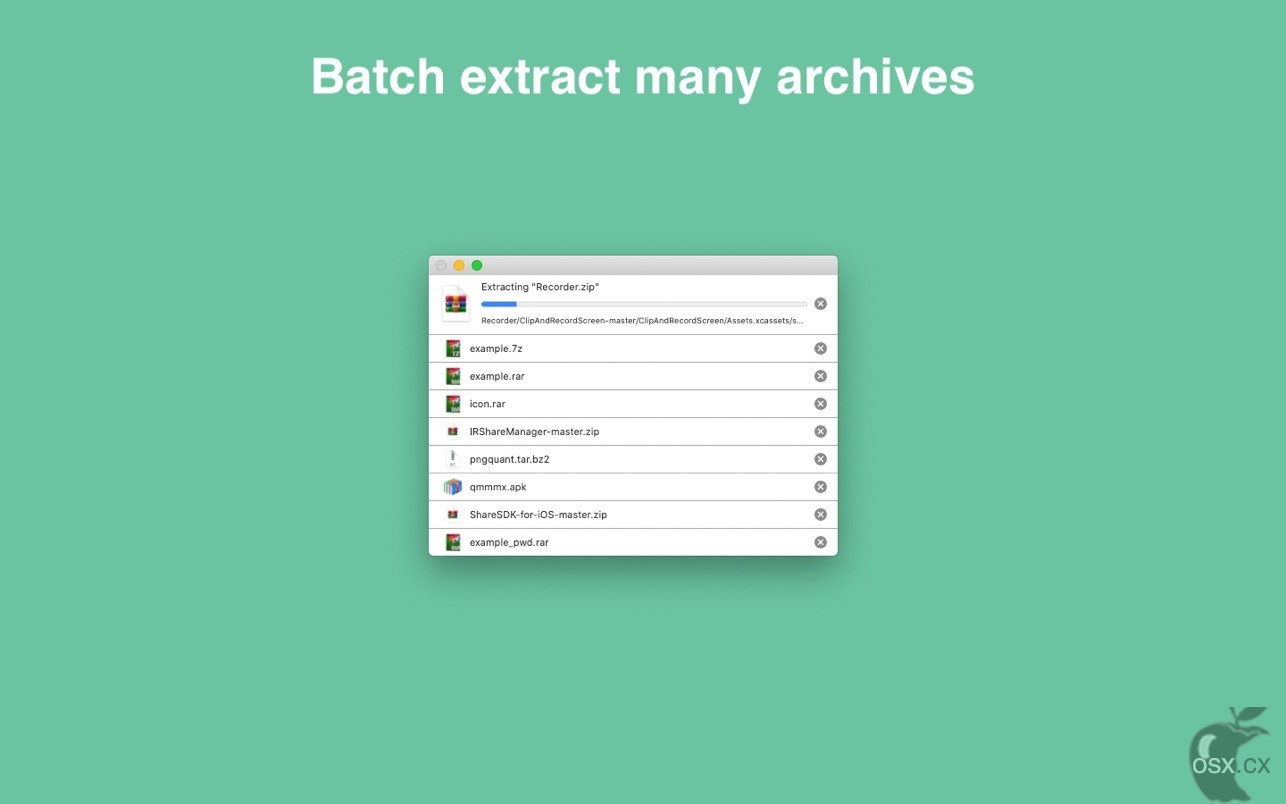 RAR Extractor-unzip For Mac v10.7.0 方便易用的解压缩软件-图片1