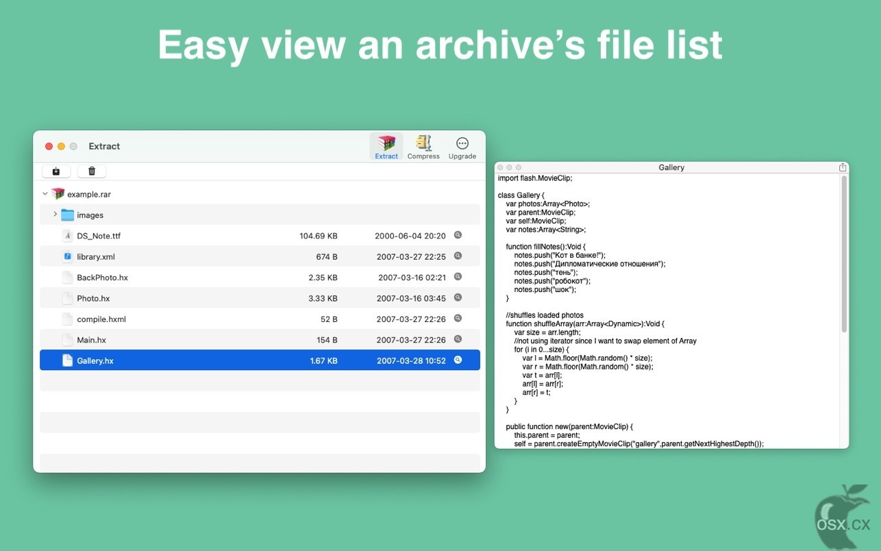 RAR Extractor-unzip For Mac v10.7.0 方便易用的解压缩软件-图片1