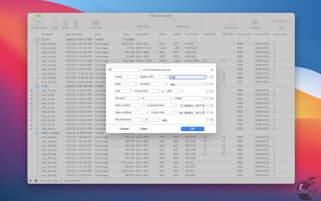 File List Export