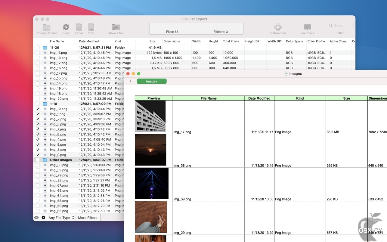 File List Export For Mac v2.2.8 专业的文件批处理工具-图片2