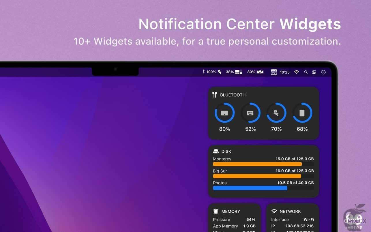 MenuBar Stats For Mac v3.9 专业的系统状态监测软件-图片1