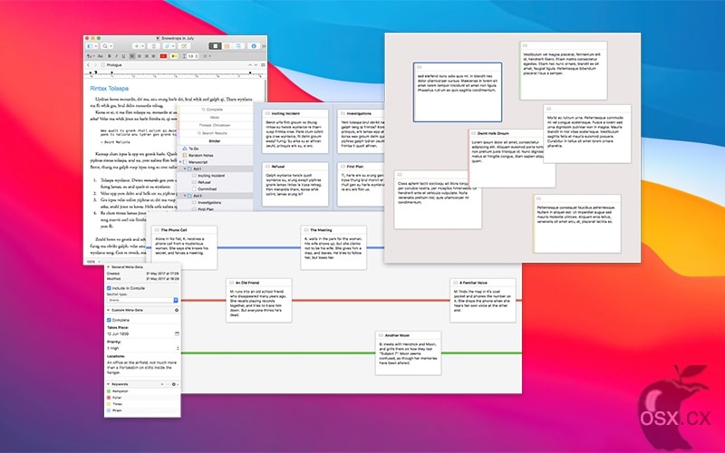 Scrivener For Mac v3.5.2 非常好用的写作软件-图片1