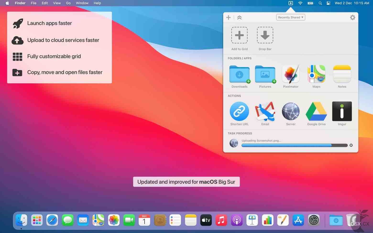 Dropzone 4 For Mac v4.80.67 实用的拖拽式文件管理工具-图片1