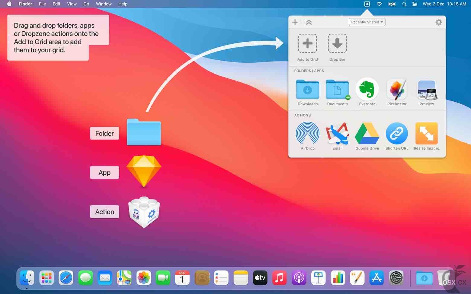 Dropzone 4 For Mac v4.80.67 实用的拖拽式文件管理工具-图片1