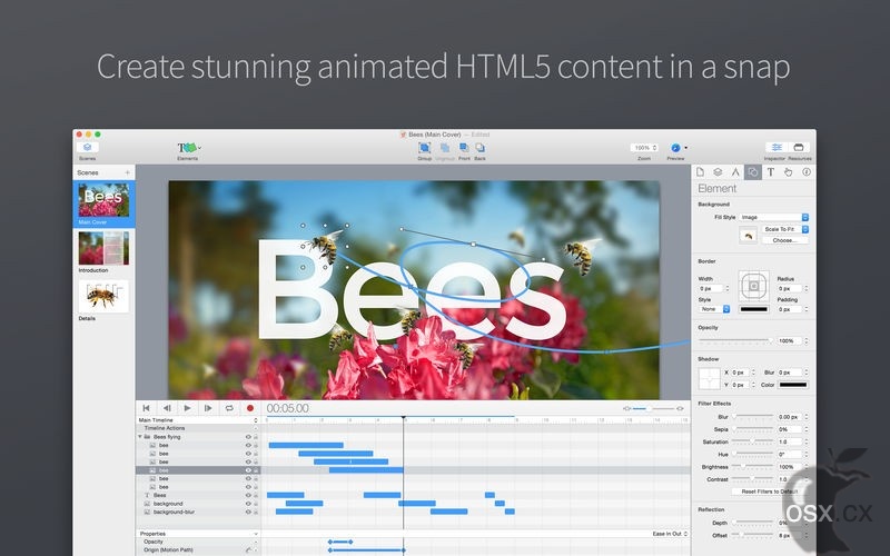 Hype 4 Pro For Mac v4.1.20 专业的HTML5动效设计软件-图片1