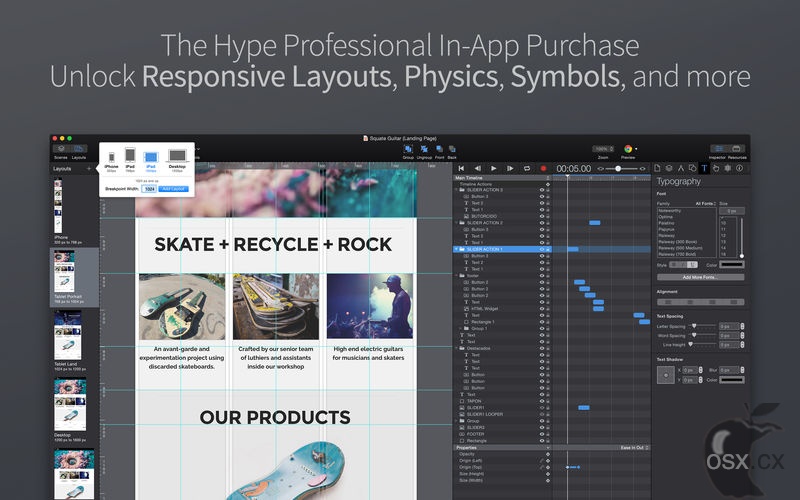Hype 4 Pro For Mac v4.1.20 专业的HTML5动效设计软件-图片1