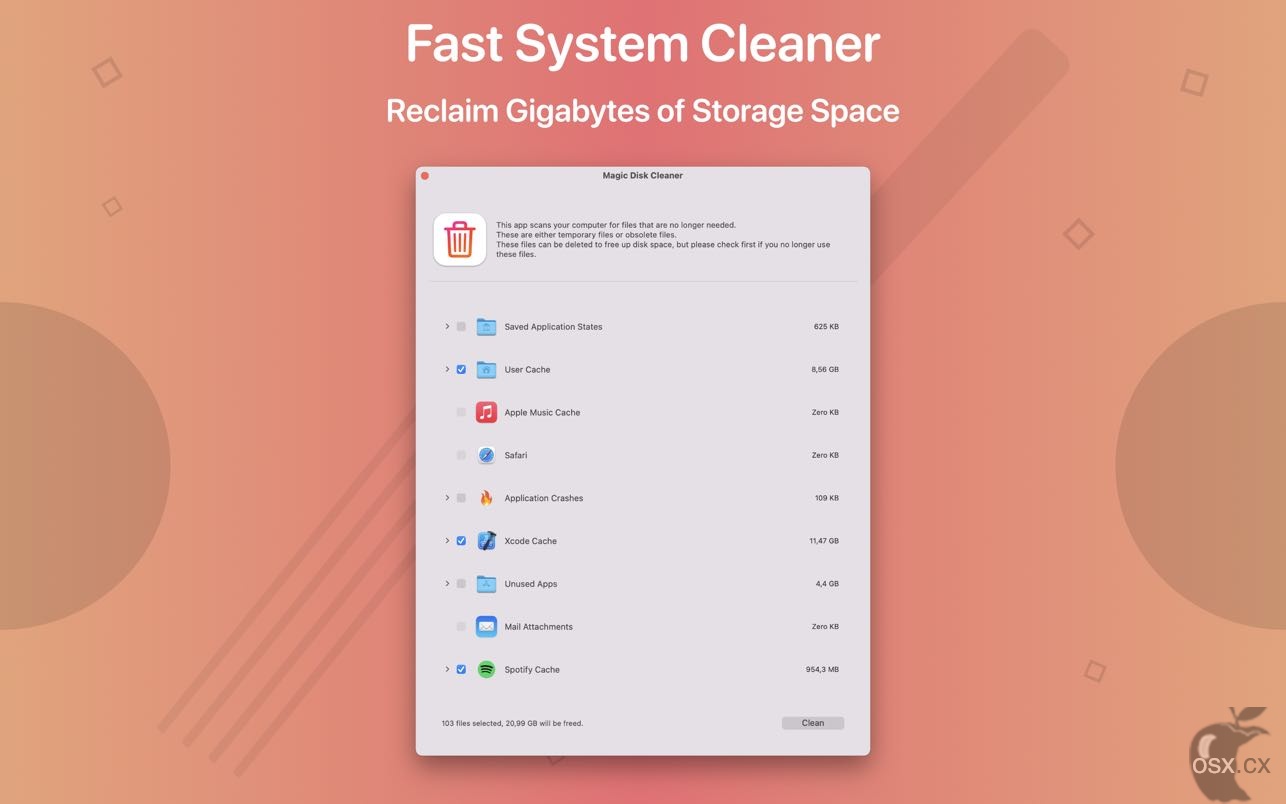 Magic Disk Cleaner For Mac v4.1.5 强大而智能的磁盘清理工具-图片1