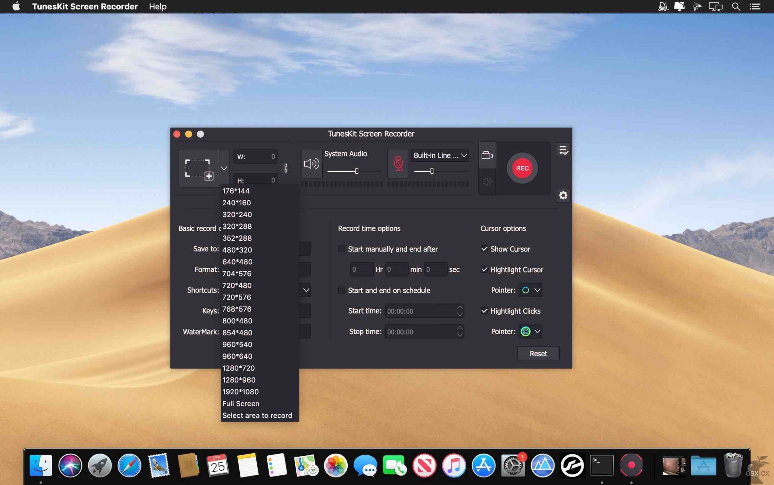 Screen Recorder For Mac v2.6.0 强大的屏幕录制软件-图片1