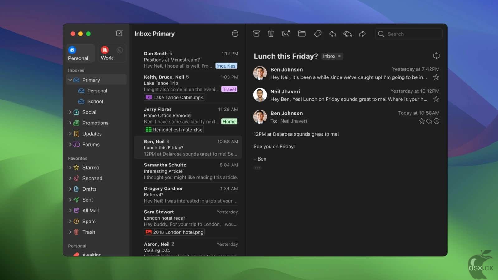 Mimestream For Mac v1.8.3 Gmail电子邮件客户端-图片1
