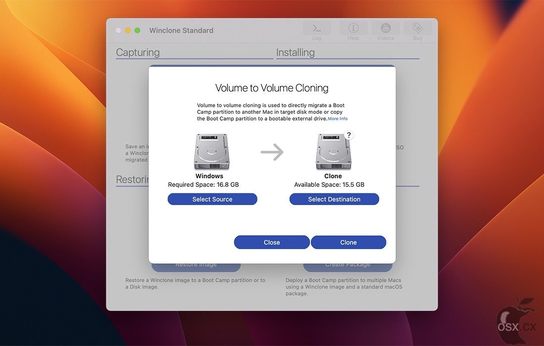 系统分区克隆备份恢复软件 Winclone Pro For Mac v10.5