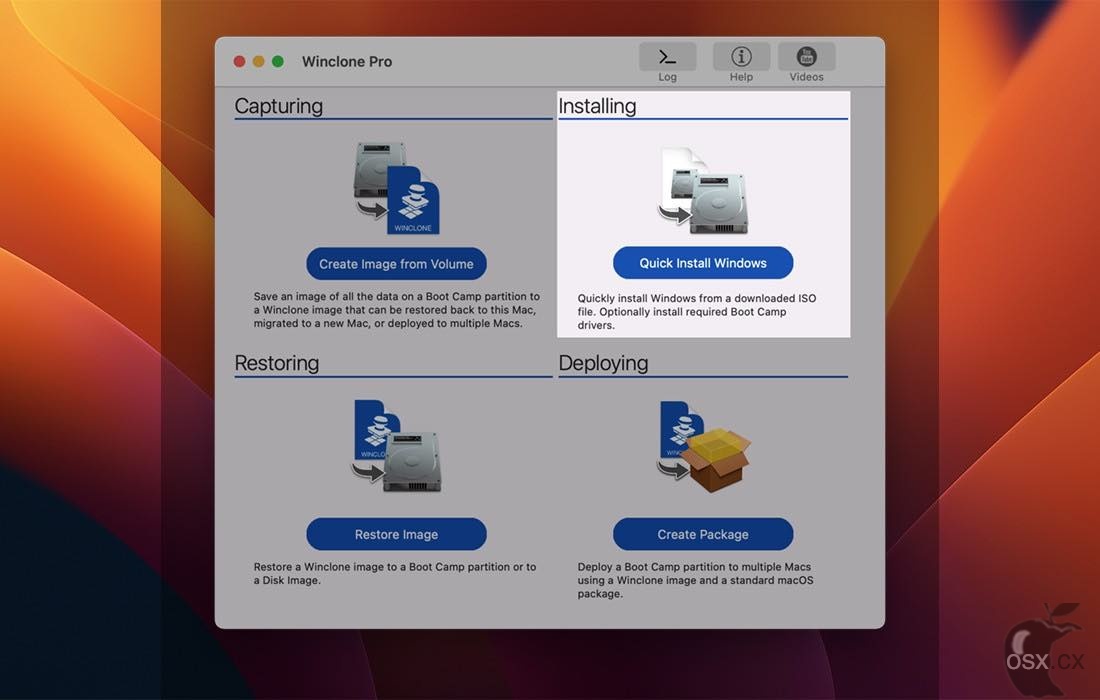 系统分区克隆备份恢复软件 Winclone Pro For Mac v10.5
