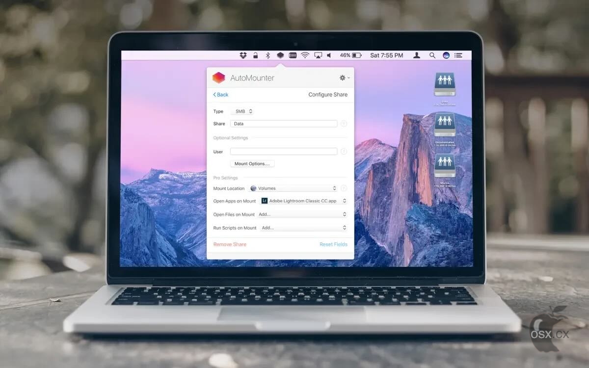AutoMounter For Mac v1.7.1 网络共享自动加载工具