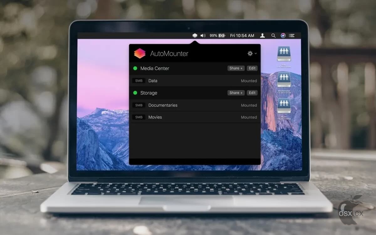 AutoMounter For Mac v1.7.1 网络共享自动加载工具