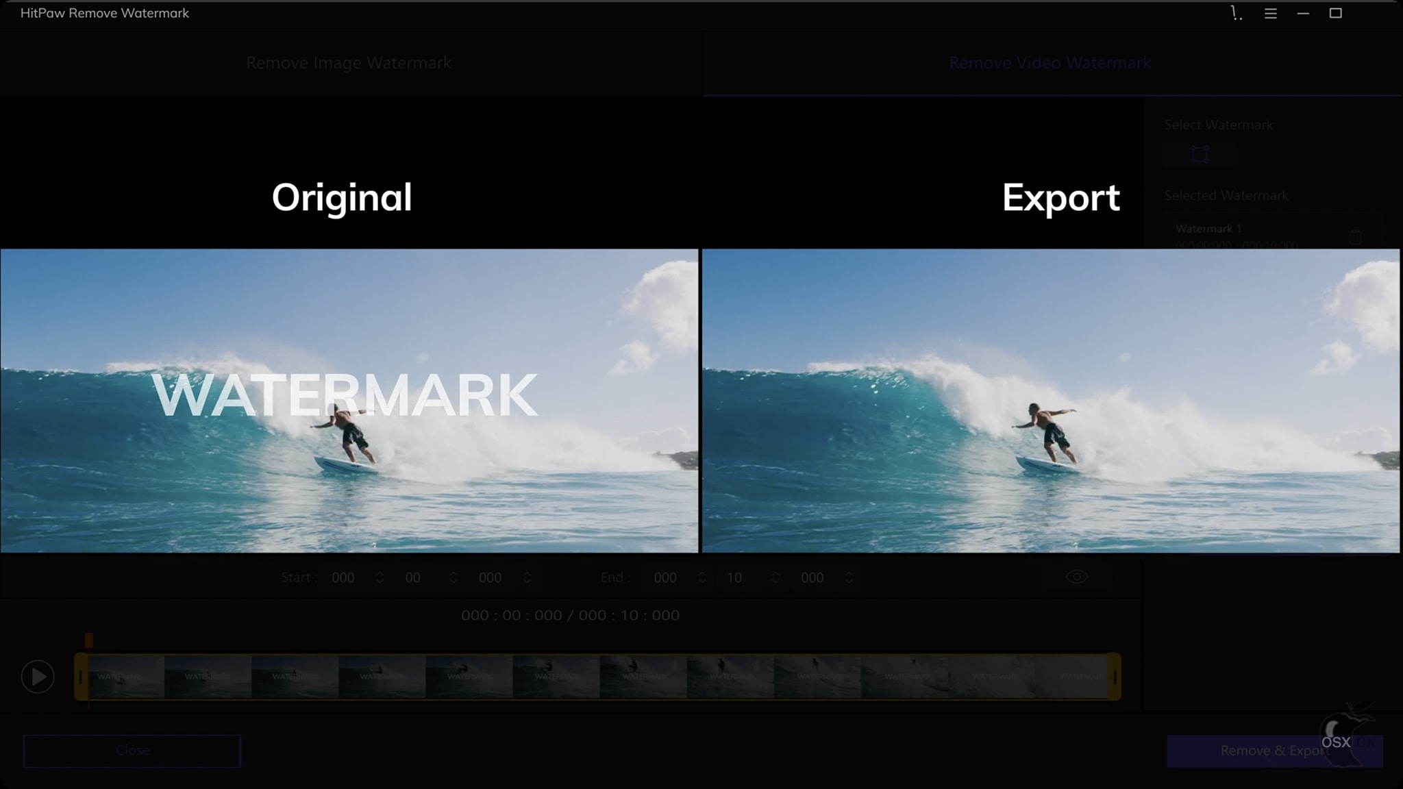 HitPaw Watermark Remover For Mac v2.4.7 专业的照片视频去水印工具