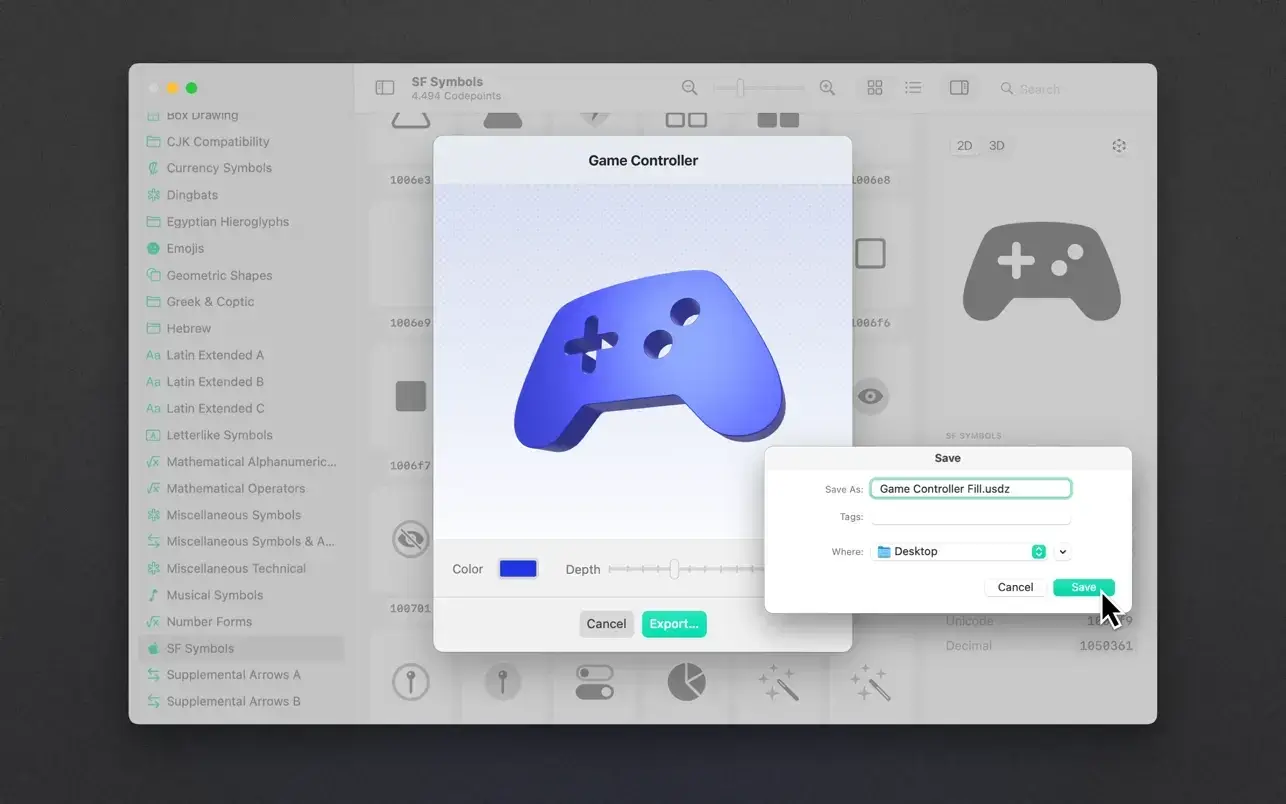Codepoint For Mac v1.15 专业的图形字符开发工具