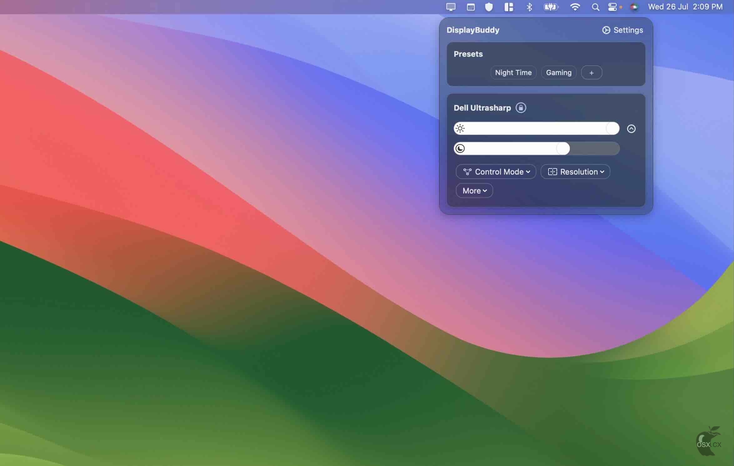 DisplayBuddy For Mac v2.31 实用的显示器的亮度调节软件