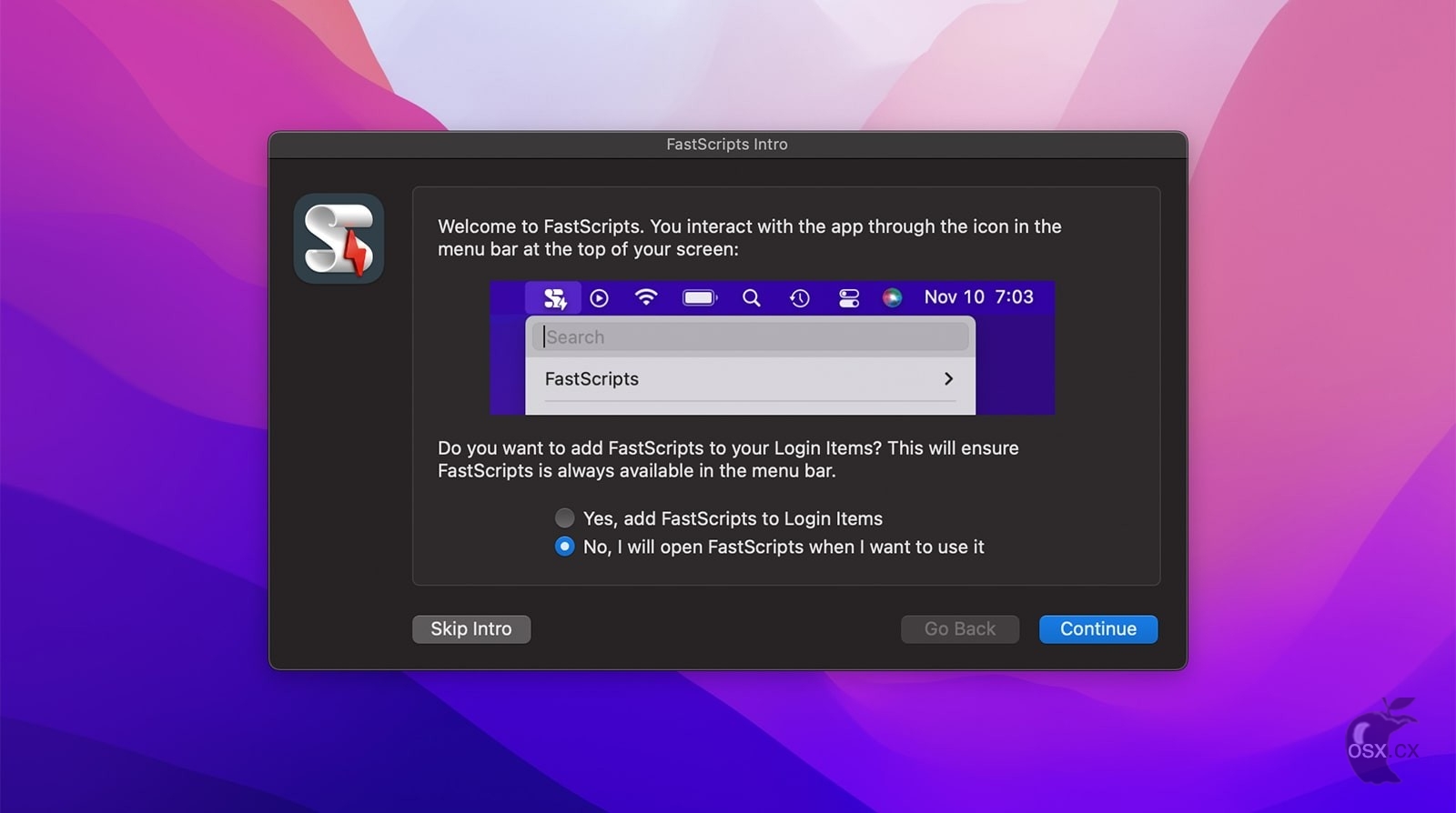 FastScripts For Mac v3.3.7 实用的脚本快速启动工具