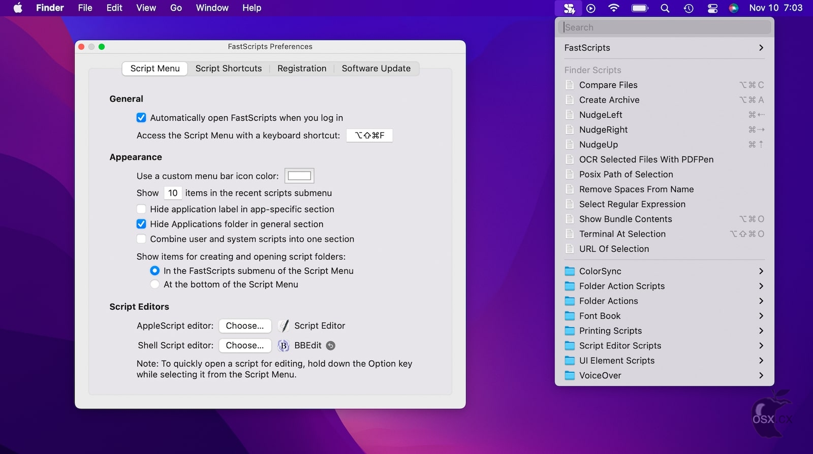 FastScripts For Mac v3.3.7 实用的脚本快速启动工具